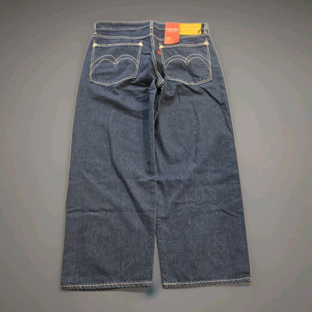 Levis Red Size 36 Cropped Wide Leg - Picture 2 of 5